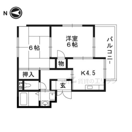 アーバンライフフミの物件間取画像